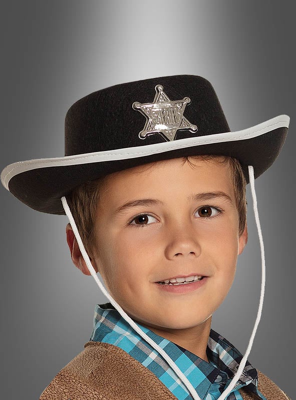 Cowboyhut für Kinder Sheriff mit Stern 