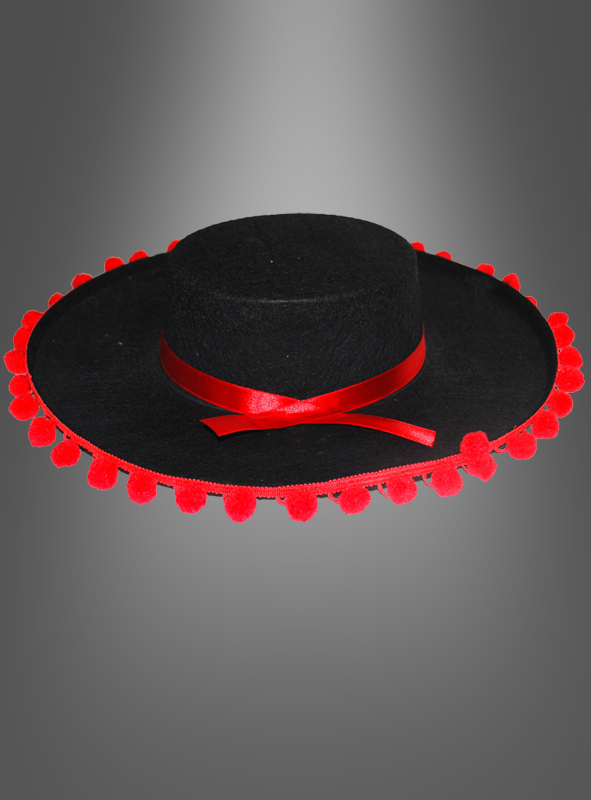 Spanier Hut schwarz-rot