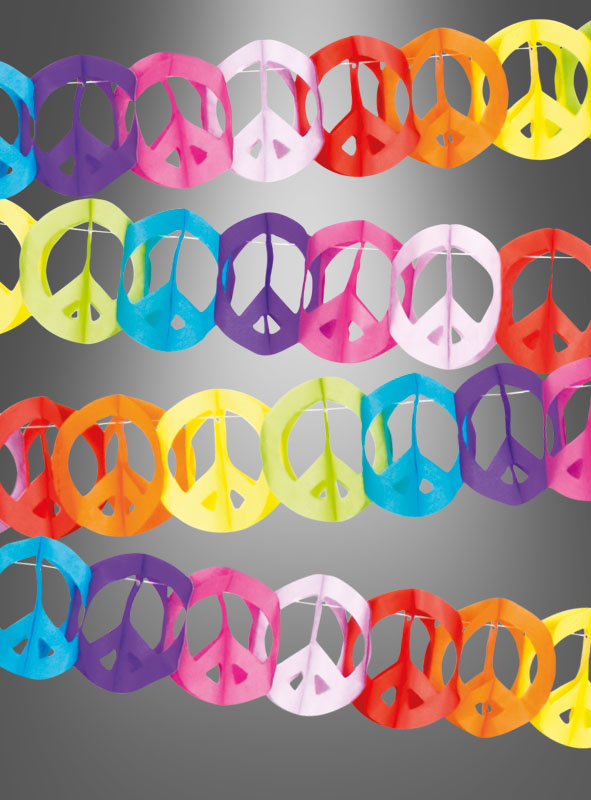 Hippie Peace Garland 4 Meter