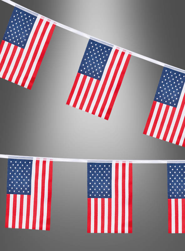 USA Wimpelkette Girlande 4 Meter
