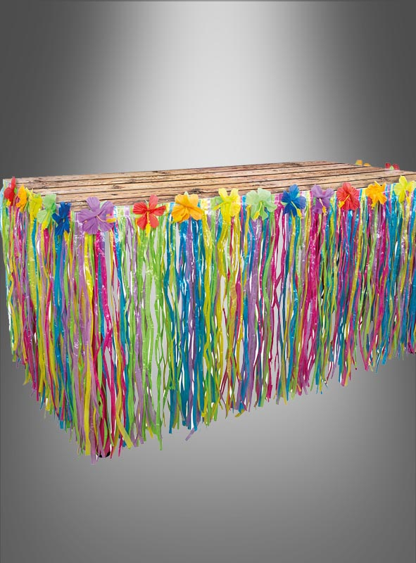 Table skirt summer party Hawaii 75x300cm