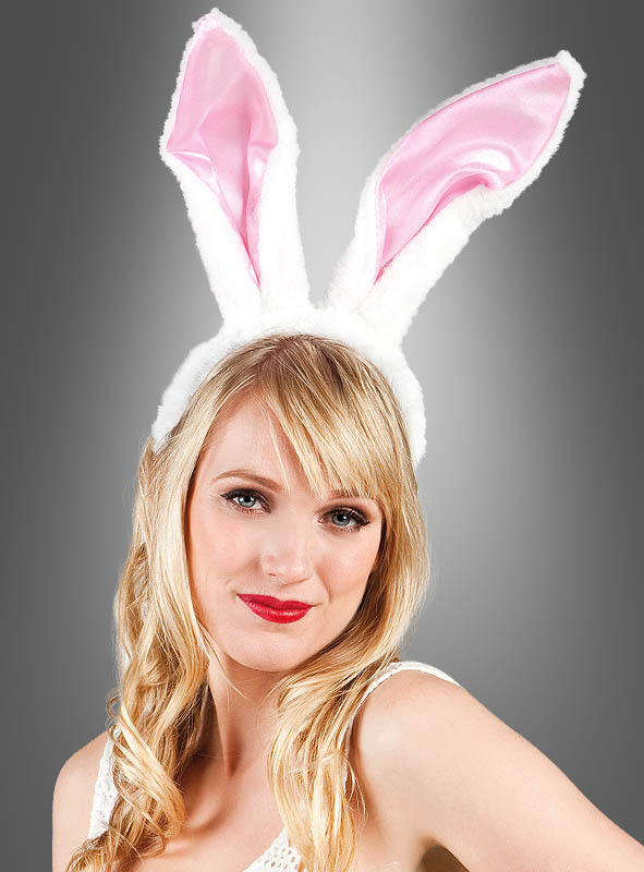 2x Fanohren Kostüm Bunnyohren Hasenohren Hasen-Ohren Bunny Haarreif Deutschland 