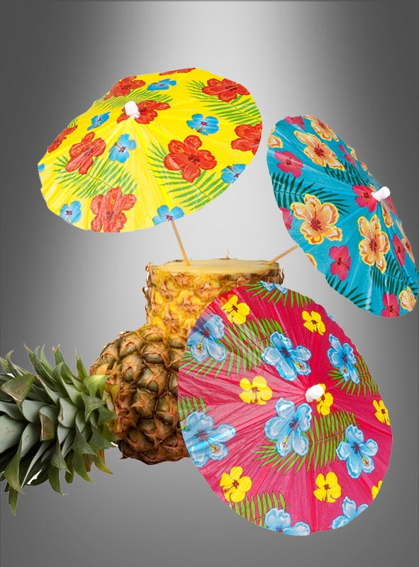 Cocktail umbrella summer party 6 pcs