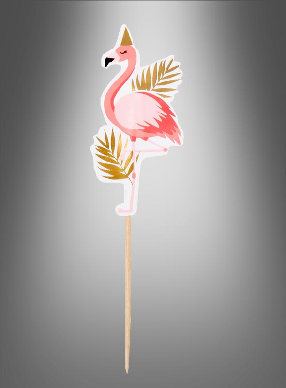 Cocktail skewers summer party flamingo 12 pcs