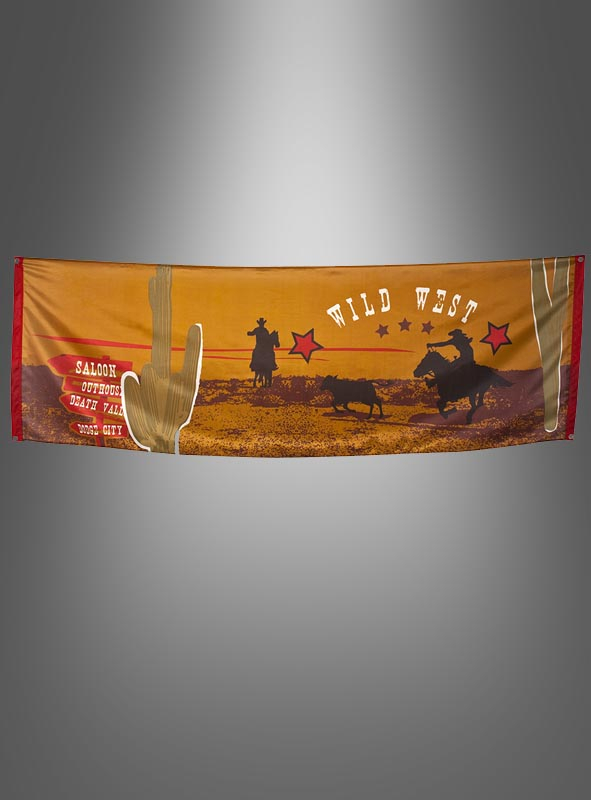 Party banner Wild West 220 x 74 cm