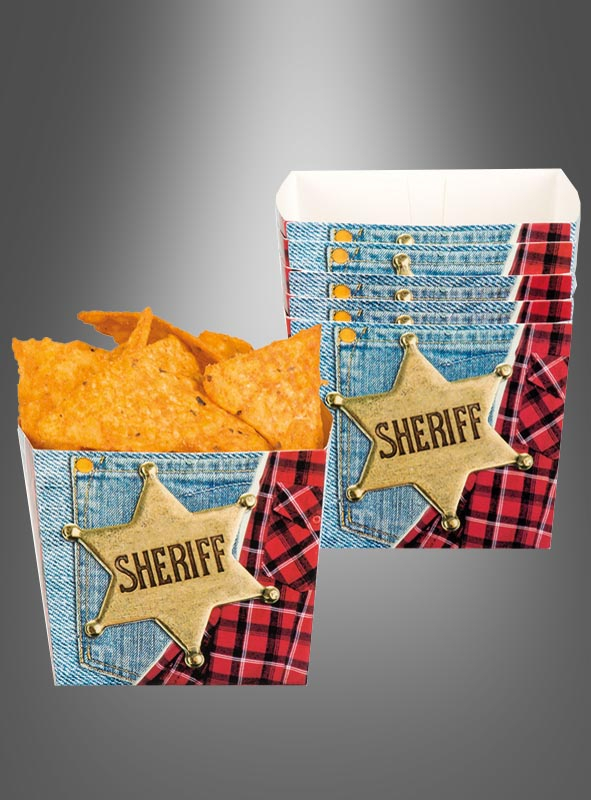 Snack Bowls Wild West Sheriff 12 pcs.