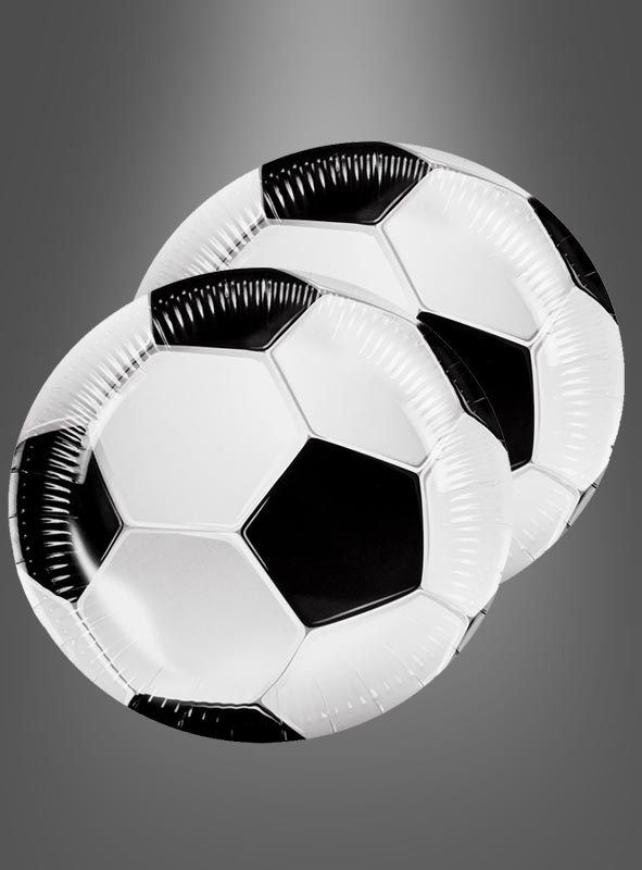 Paper plate decoration soccer 10 pcs.