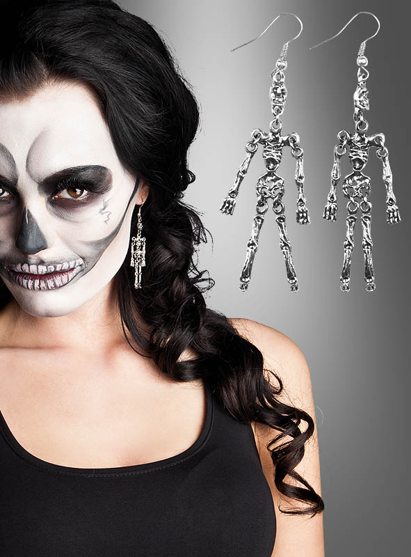 Earrings Skeleton Halloween Jewellry