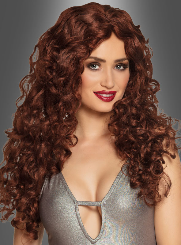 Auburn Longhair Wig Curls