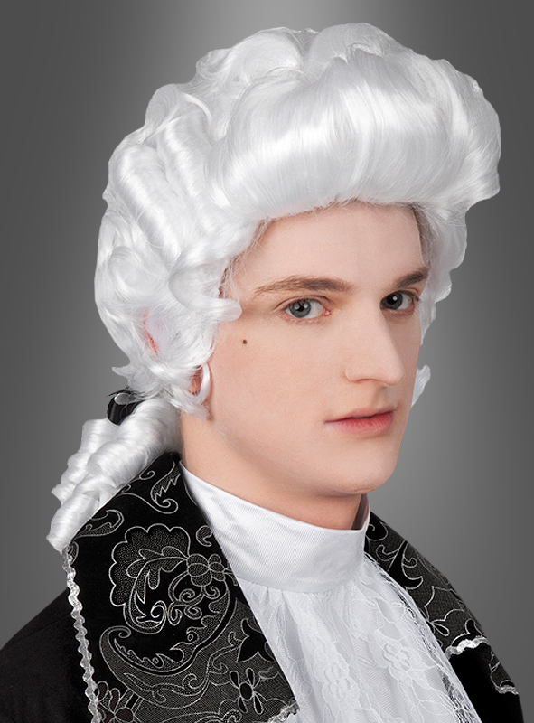 Herren Perücke Mozart zum Barock Kostüm an Karneval Fasching 