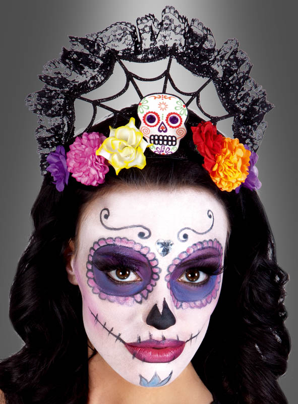 Sugar Skull Haarreif Bei Kostumpalast De