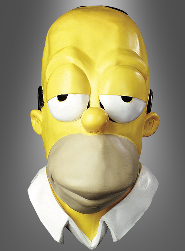 Homer Simpson Vinyl Adult Mask Kostumpalast De