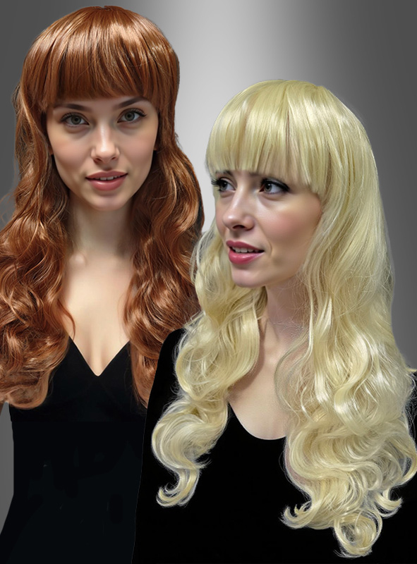 Long curly Wig Meli blonde or brown