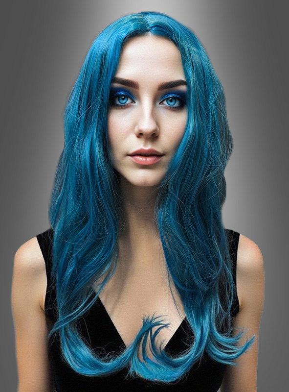 Long Hair Wig Mermaid petrol