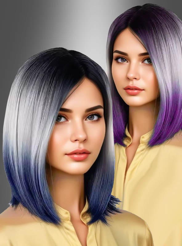 Two-tone Wig with Colour Gradient Paula
