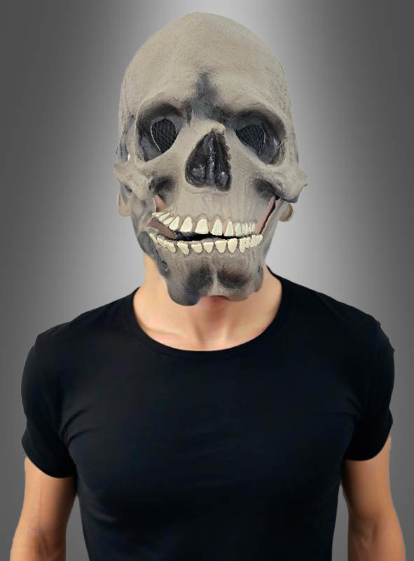 Totenkopf Maske mit beweglichem Kiefer