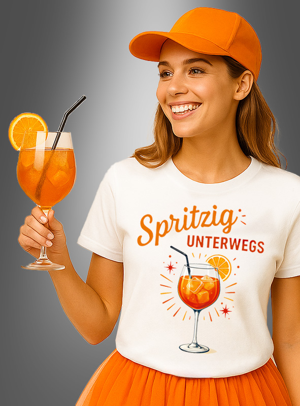 T-shirt lively on the road