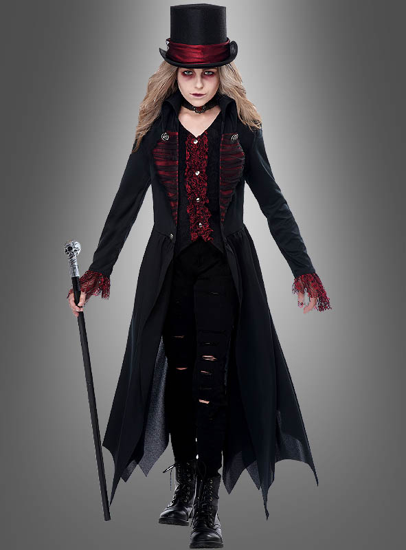 Plus Size Damen Kostüm Hexe rot-schwarz Halloween Fri