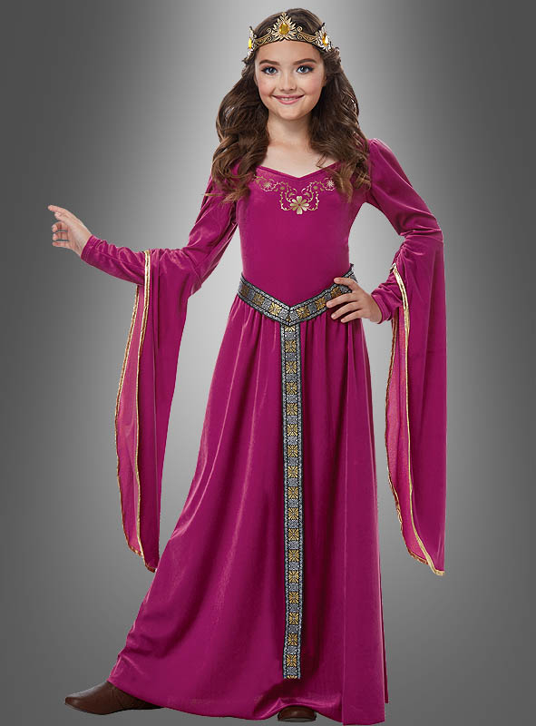 Medieval Dress Rose Children Costume