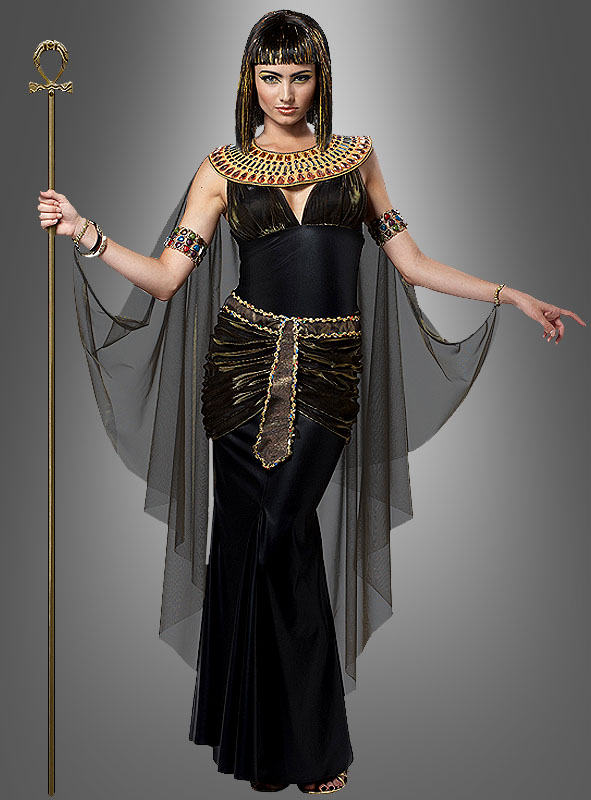 Antike Königin CLEOPATRA Ägypterin Damen Kostüm Herrscherin Kleid mit Umhang 