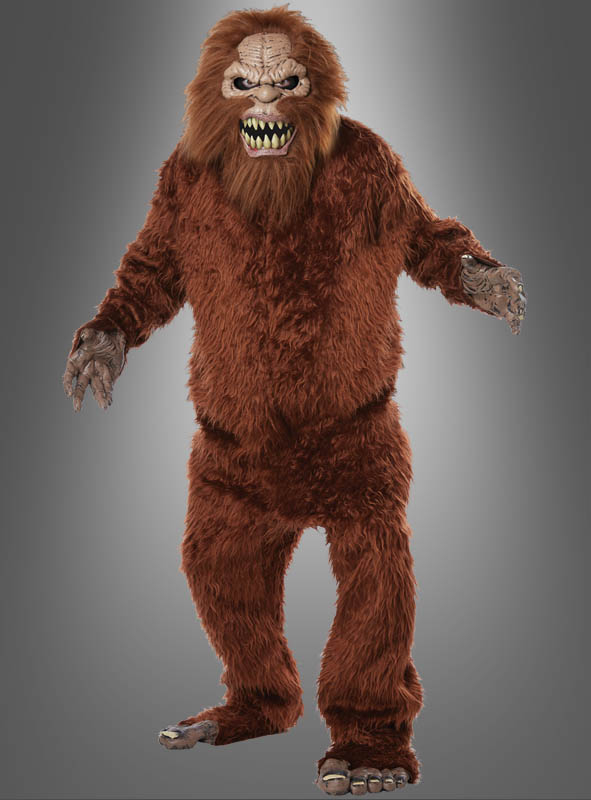 Bigfoot Kostüm mit Ani-Motion Maske