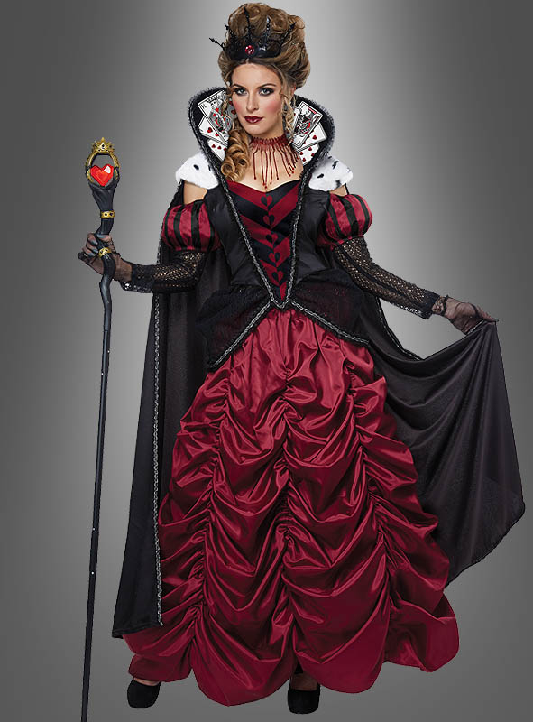 Damen Kostüm Herzdame Herz Königin Karneval Fasching Smi 
