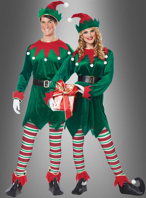 Christmas Elf Costume green red Kostumpalast