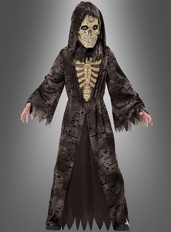 Satanic Magican Skeleton Children Costume