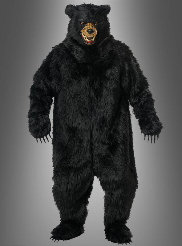 Schwarzbär Kostüm Deluxe mit Ani-Motion Maske