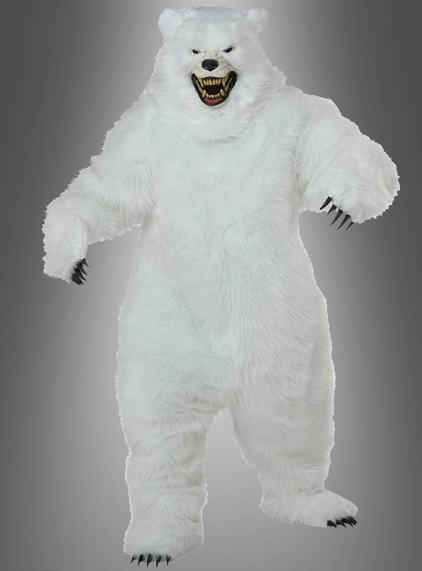 Eisbär Kostüm Deluxe lebensecht weiß
