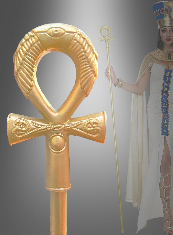 Kostüm Zubehör Ägypter Pharao Stab 4-teilig Karneval Fasching Orl 