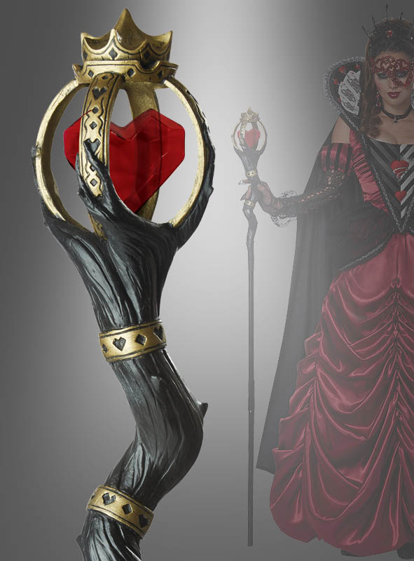 Zepter Königin der Herzen 150 cm