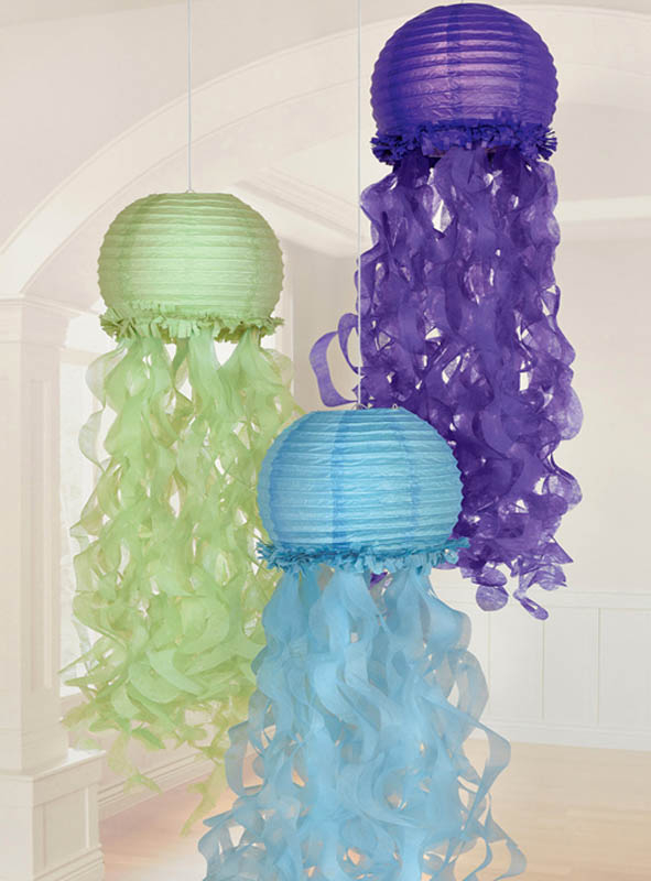 Jellyfish Lanterns Mermaid 3 pcs.