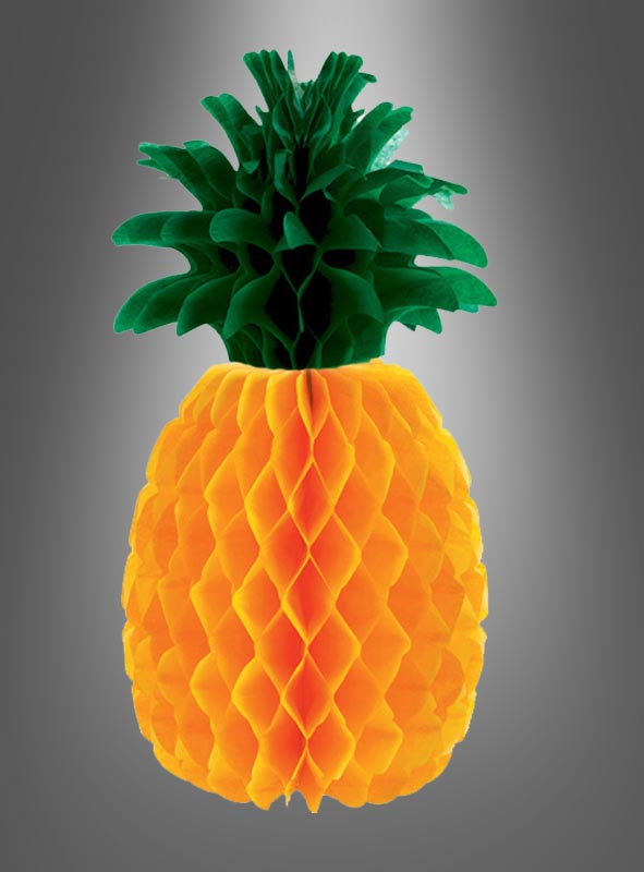 Ananas Tischdeko aus Papier 29 cm