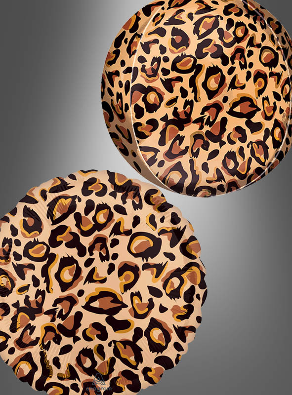Leopard Foil Balloon Orbz Ball or Disc