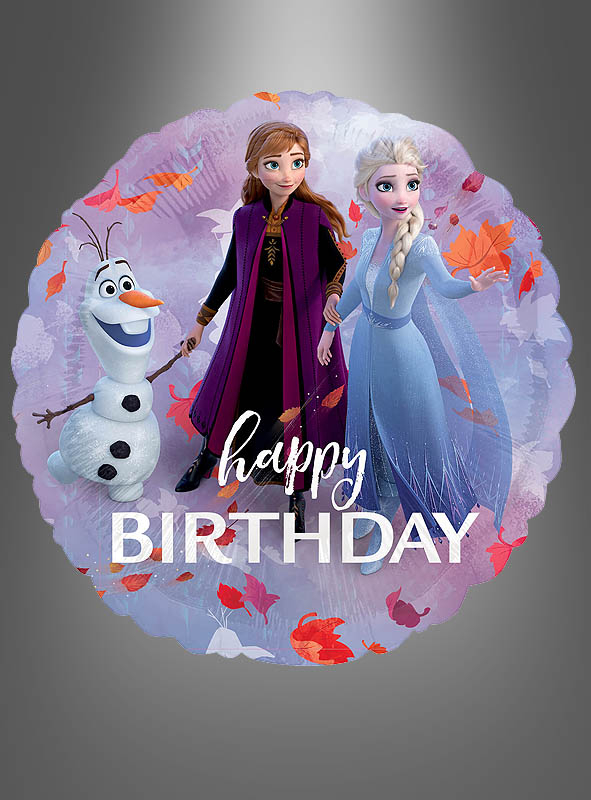 Frozen II Foil Balloon Happy Birthday