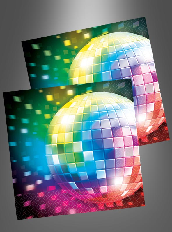 Disco Fever 70er Servietten 16 Stück