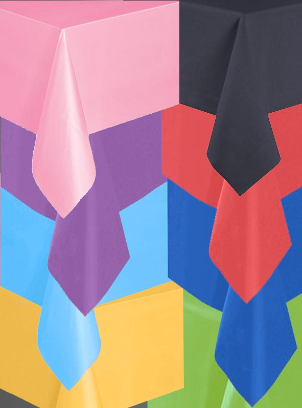 Farbige Tischdecken aus Papier 137x274cm