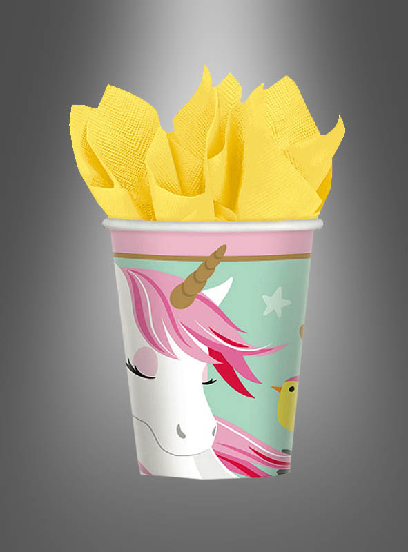 8 x Unicorn Paper Cups