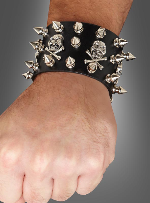 Weinachtsgeschenk CODIRATO 3 Stück Schwarz Punk Armband Nieten Armband Gothic Stil Leder Killernietenarmband für Rockband Bühnenperformance 