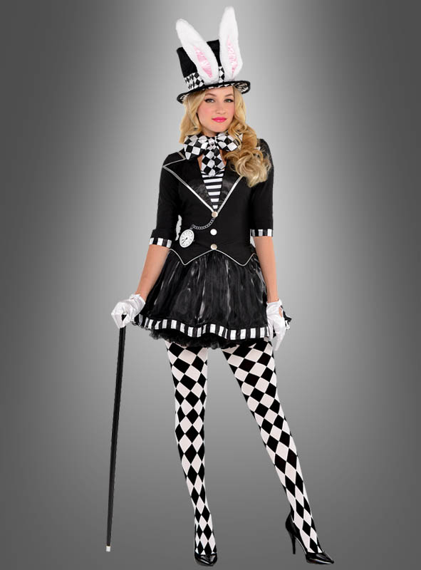 Mad Hatter black white for Women » Kostümpalast.de