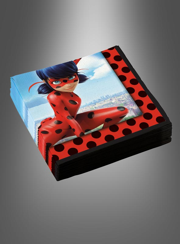 20 x Ladybug Servietten 33 cm