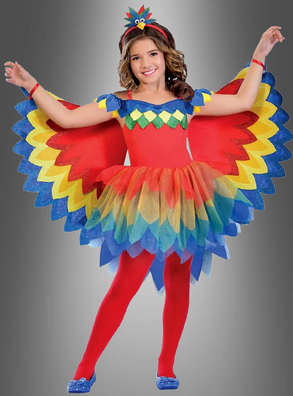 Paradise Bird Parrot Costume for Girls