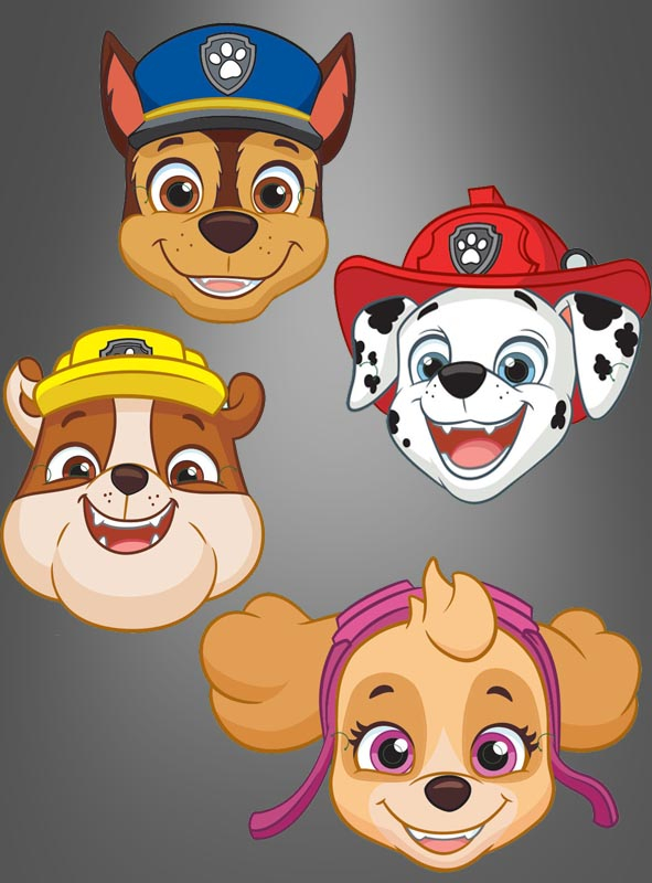 PKT) Masque en papier Paw Patrol pour enfant 