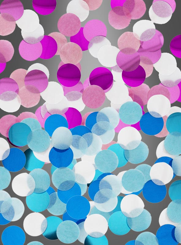 Table confetti blue or pink 15 g