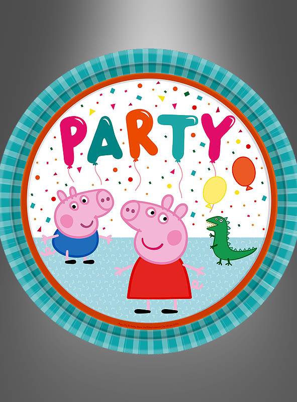 8 x Peppa Pig Party Plates 22,8 cm