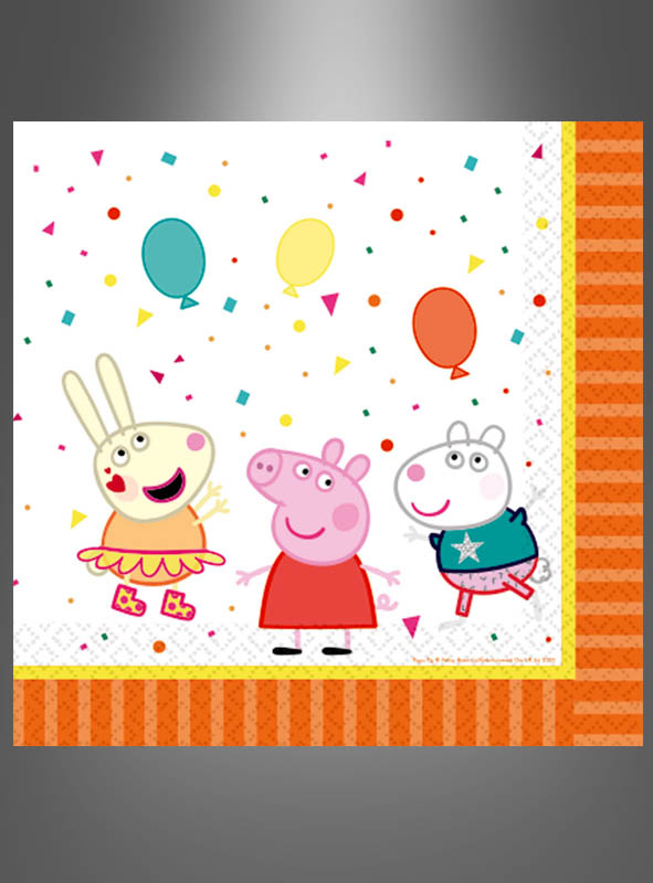 16 x Peppa Pig Lunch Napkins 33 cm