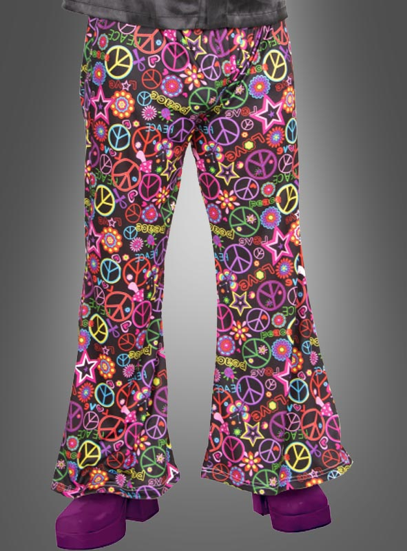 Colorful peace out flares for men