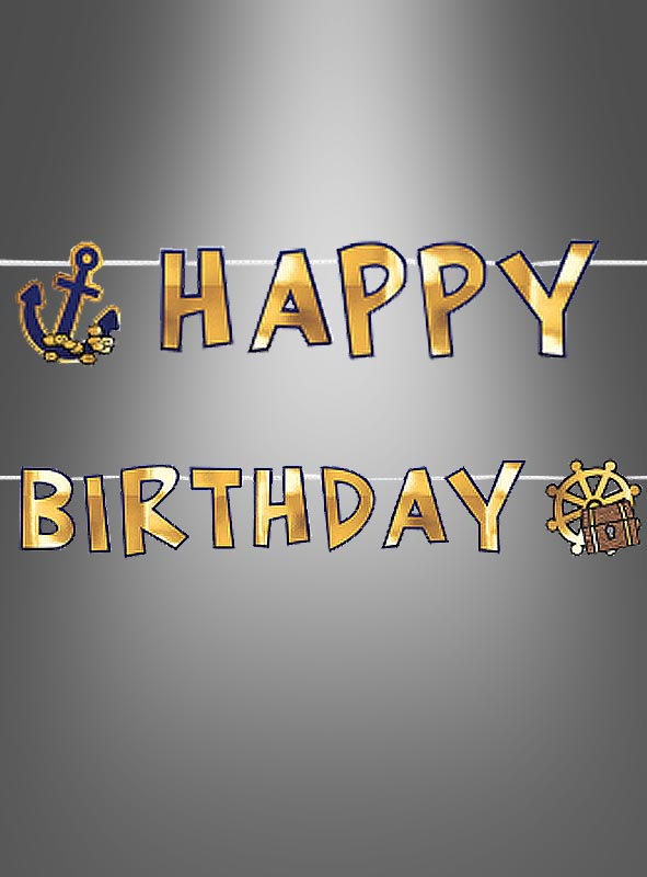 Pirate Party Birthday Banner