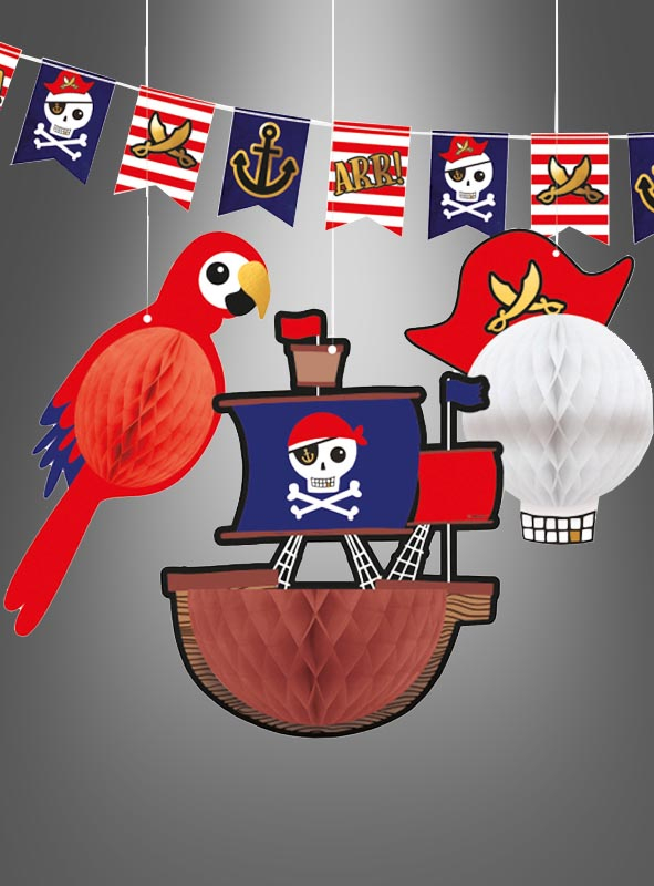 Pirates Party Decoration 4 Parts